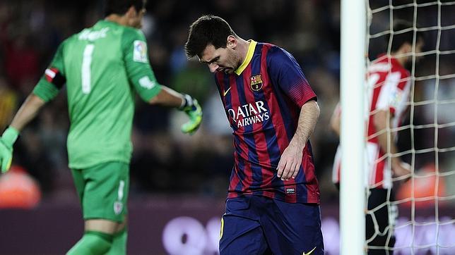 Messi volvió a sufrir arcadas antes del Barça-Athletic