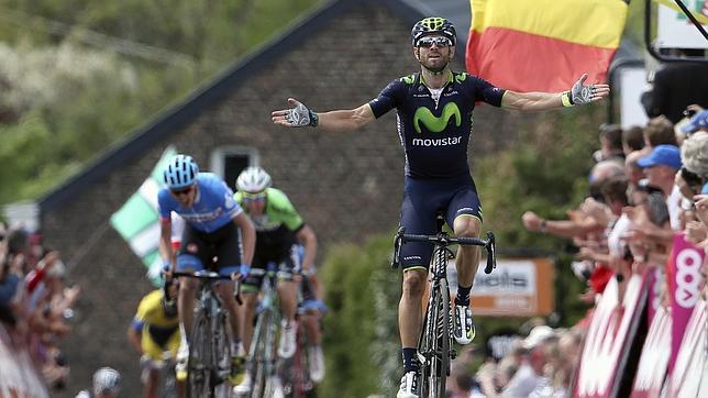 Alejandro Valverde conquista el Muro de Huy