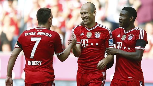 Engañosa manita del Bayern antes de recibir al Real Madrid