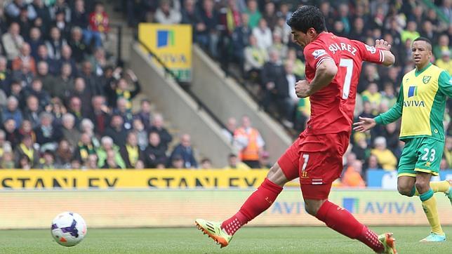 Luis Suárez, máximo goleador del fútbol europeo