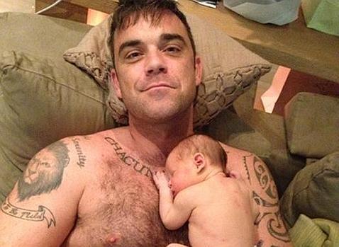 Robbie Williams será padre por segunda vez