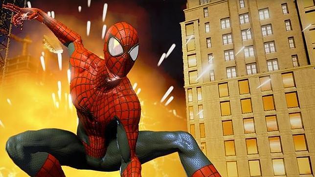Spiderman dispara sus nuevas telarañas