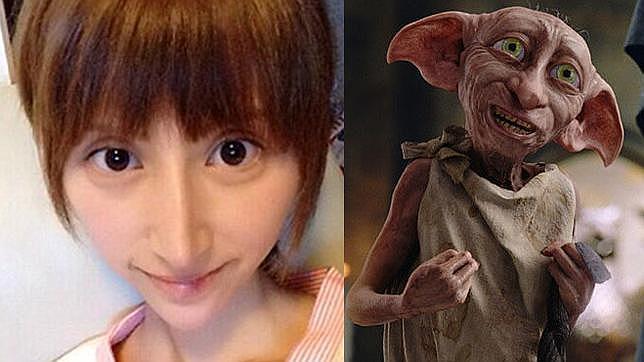 Una actriz porno japonesa se hace la cirugía y acaba pareciéndose a un personaje de «Harry Potter»