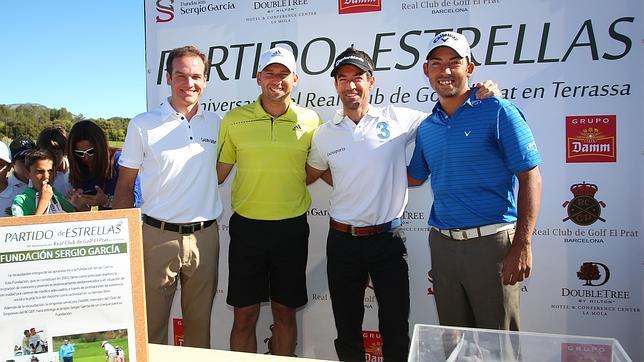 Sergio García y Álvaro Velasco logran 4.050 euros solidarios en El Prat