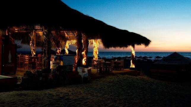 Una palapa en la costa del Pacífico