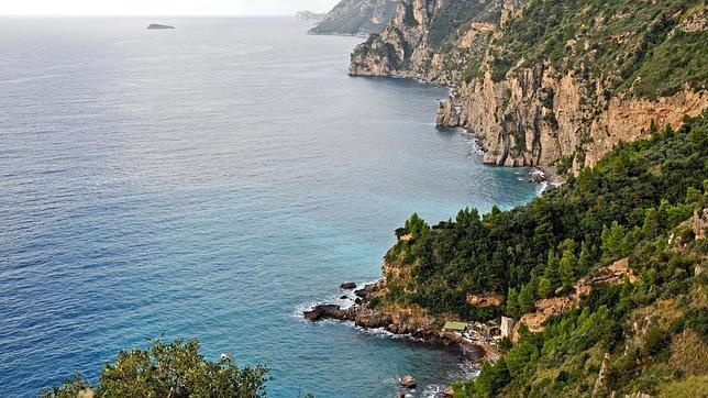 La costa en la zona de Positano