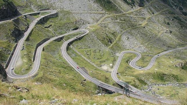 Un tramo de la carretera Transfagarasan, en Rumanía