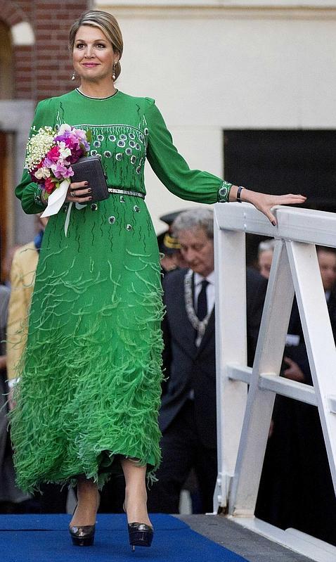 Máxima de Holanda «recicla» un vestido llevado por su suegra en 1981