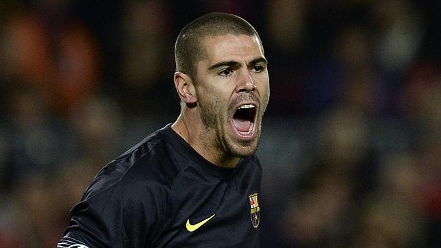 Valdés se despide de la plantilla del Barcelona