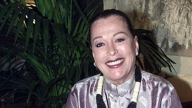 Massiel en el 2003 en una fiesta en Madrid