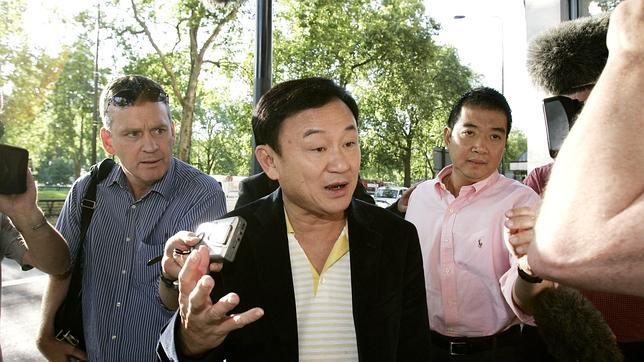 Imagen de archivo de Shinawatra en Londres donde se exilió