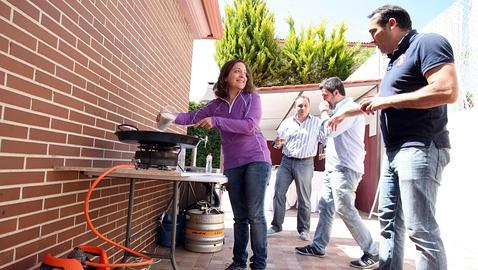 Díaz de Mera, pendiente de la Champions e Iratxe García, de paellada en Laguna