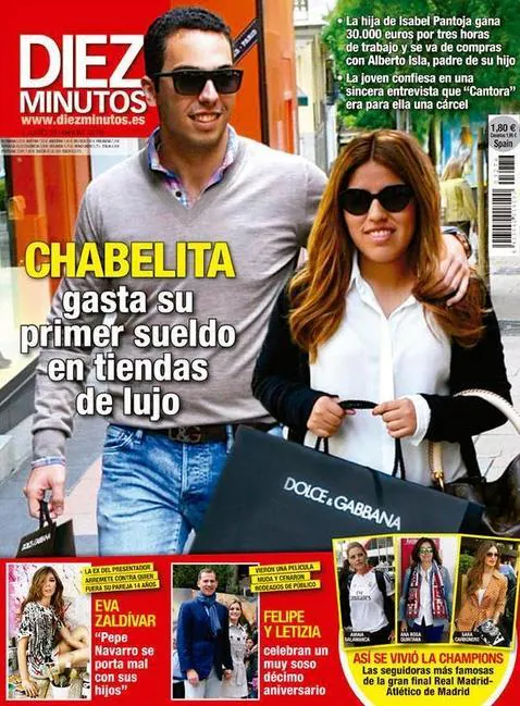 Chabelita derrocha su primer sueldo en tiendas exclusivas de Madrid