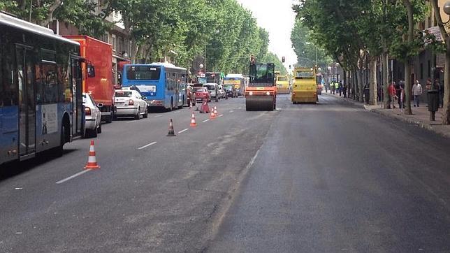 La «operación asfalto» llega a Madrid... y genera algún atasco