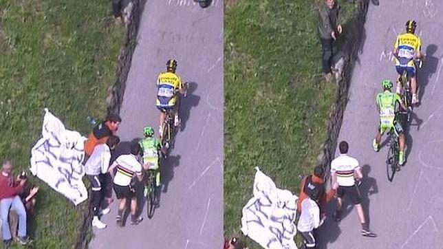 Un empujón decidió la etapa