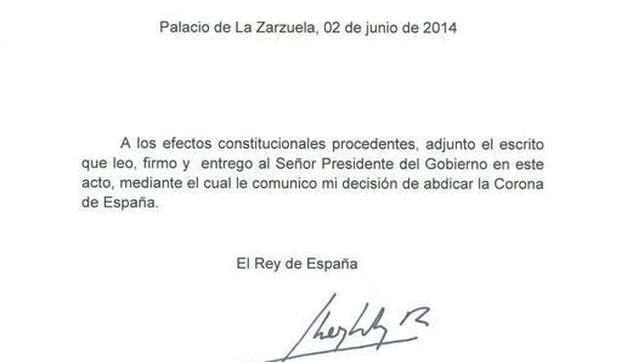 ¿Por qué el Rey ha elegido la fecha del 2 de junio para abdicar?