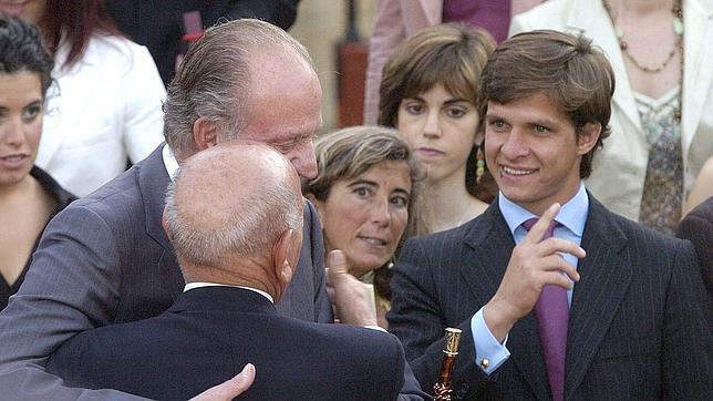 El Rey, con El Juli y Victorino, en la Maestranza