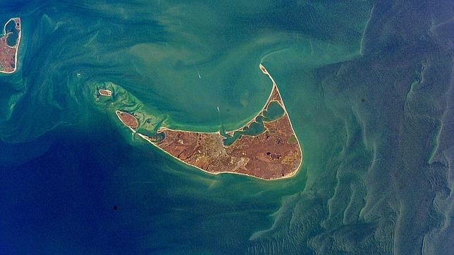 Imagen tomada por la NASA de Nantucket Island