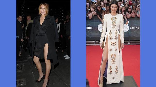 Lindsay Lohan y Kendall Jenner se dejan los pantalones y la ropa interior en casa