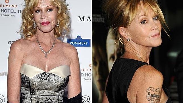 Melanie Griffith borra por completo su tatuaje de Antonio Banderas