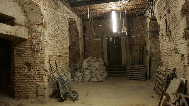 Sótanos del Congreso de los Diputados donde se encontraron unos esqueletos