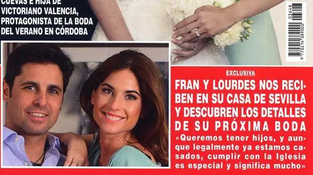 Fran Rivera y Lourdes Montes tendrán hijos tras casarse por la Iglesia