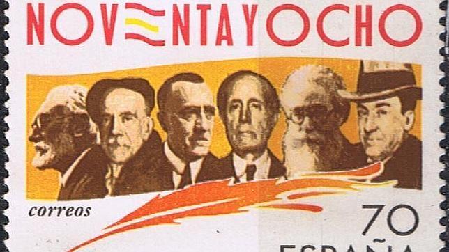 Sello de correos dedicado a la Generación del 98