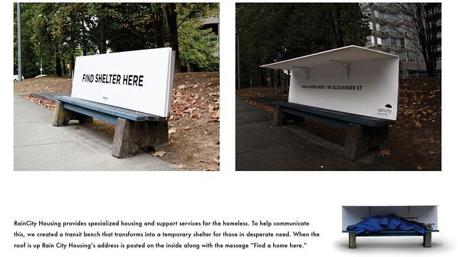 Cartones de diseño para los sin techo