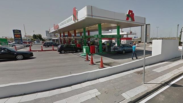 Captura de la localización de la gasolinera en Alcorcón