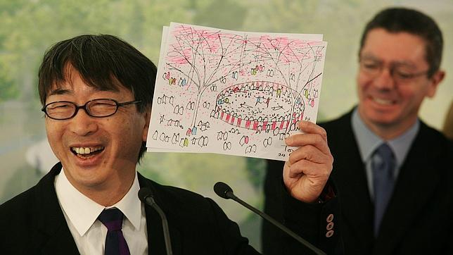 El arquitecto Toyo Ito, en la presentación de su proyecto para el parque de La Gavia