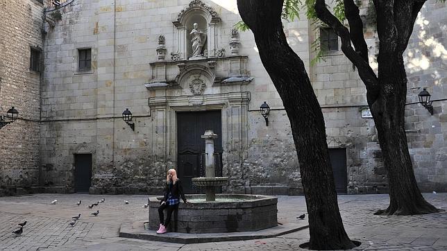 La plaza de Sant Felip Neri, en el barrio Gótico de Barcelona