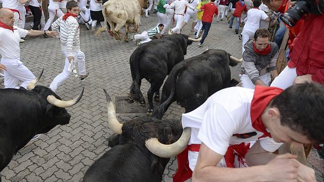 Limpio encierro de 2,31 minutos de los toros de Dolores Aguirre