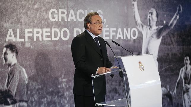 Florentino Pérez: «La Saeta correrá eternamente con el Real Madrid»
