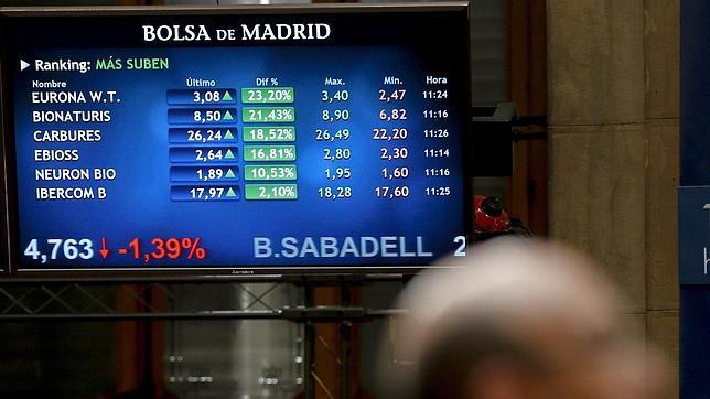 La Bolsa española sube el 0,64 % gracias a la banca y a Wall Street