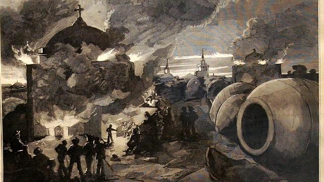 Cuadro de Ulpiano Checa titulado «Fabricación de tinajones en Colmenar de Oreja»