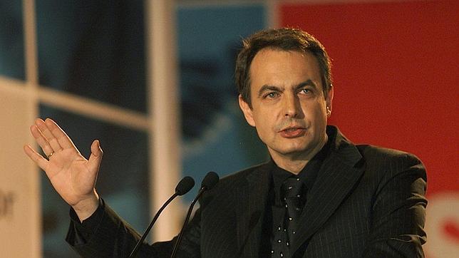 José Luis Rodriguez Zapatero en un acto de campaña del PSOE