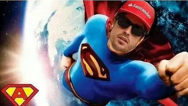 Fernando Alonso, Superman en Twitter