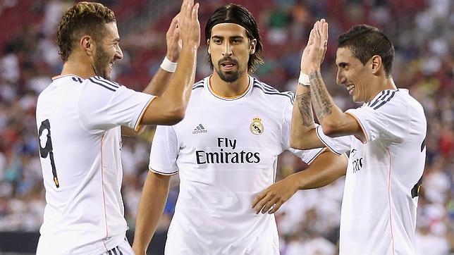 Sami Khedira en el centro de la imagen