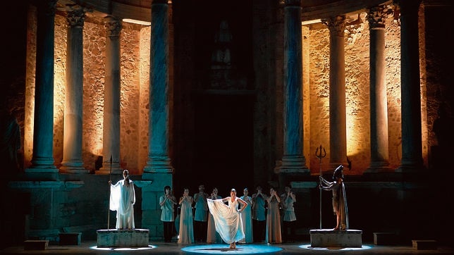 Sara Baras es una de las artistas que ha actuado en el teatro romano de Mérida