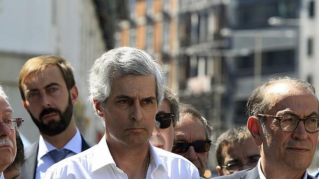 Adolfo Suárez Illana, hijo del expresidente del Gobierno Adolfo Suárez, asiste a la lectura del manifiesto de Libres e Iguales