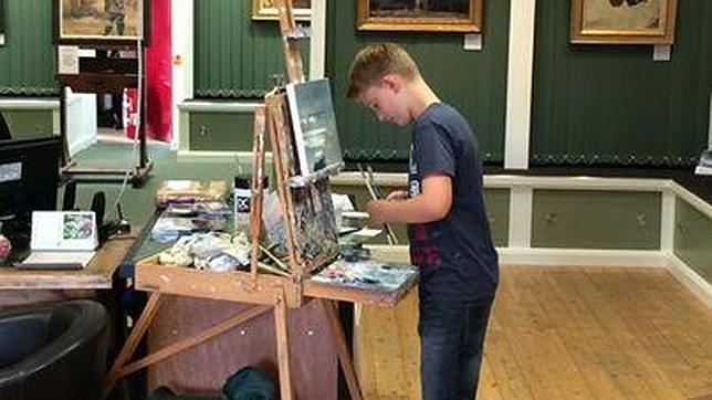 Un niño de once años vende cuarenta pinturas por 500.000 euros
