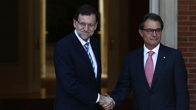 Mariano Rajoy y Artur Mas, durante su reunión