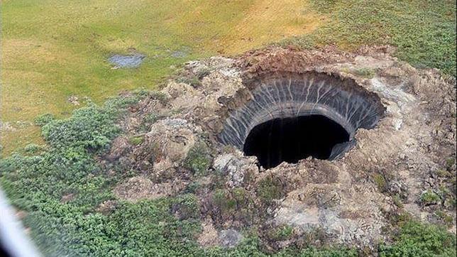 El «cráter del fin del mundo», prueba del cambio climático