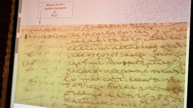 Hallan cuatro documentos inéditos sobre Cervantes, uno con autógrafo