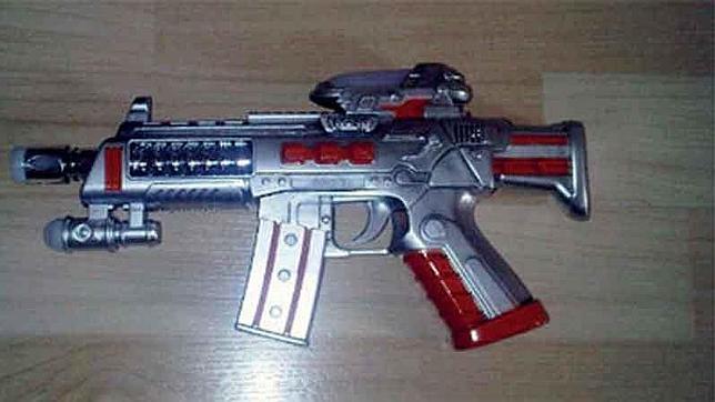 Una pistola láser de juguete común