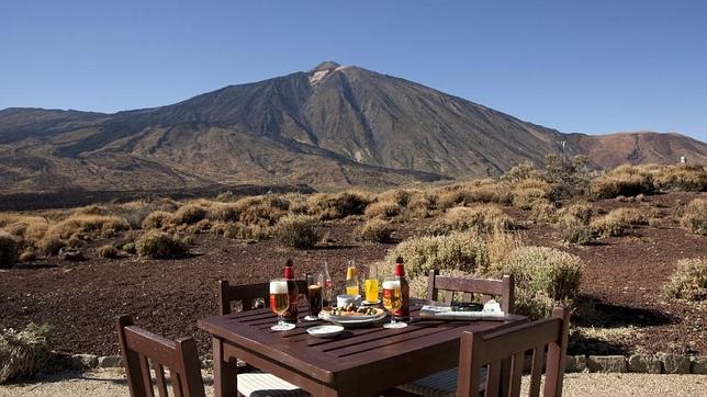Una cerveza junto al Teide