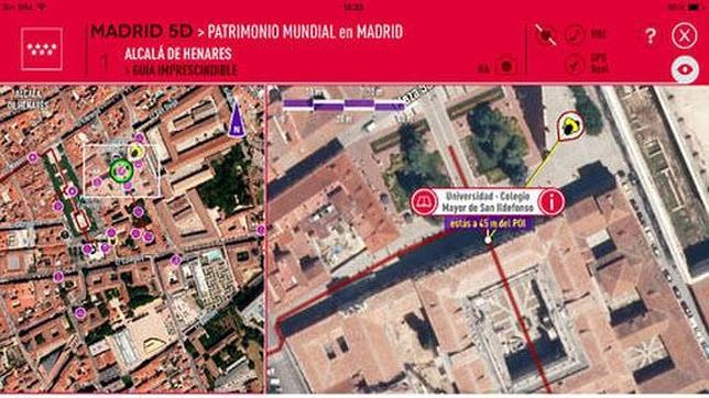 Con la aplicación se puede establecer una ruta por los puntos de interés