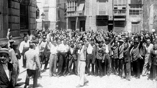 Milicianos en la ciudad de Madrid