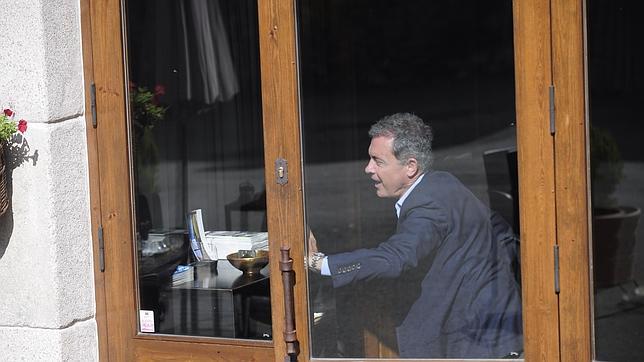 Jordi Pujol Ferrusola, en un restaurante de la Cerdaña (Gerona)