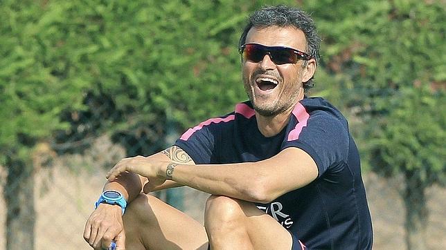Luis Enrique: «Espero que la 'senyera' nos dé fuerza»